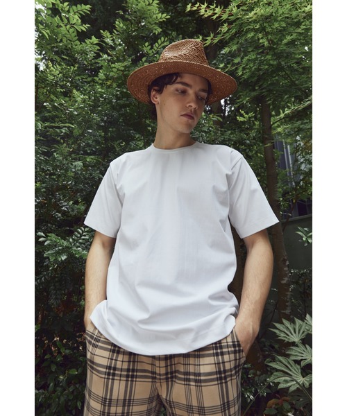 AZUL by moussy(アズールバイマウジー)の「ARCTIC FEEL C/N TEE/アークティックフィールクルーネックTシャツ(Tシャツ/カットソー・メンズ・ベージュ系その他/ホワイト/ブラック・LARGE/MEDIUM)」の1枚目の写真