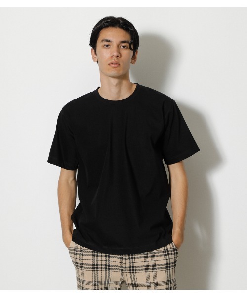 AZUL by moussy(アズールバイマウジー)の「ARCTIC FEEL C/N TEE/アークティックフィールクルーネックTシャツ(Tシャツ/カットソー・メンズ・ベージュ系その他/ホワイト/ブラック・LARGE/MEDIUM)」の2枚目の写真