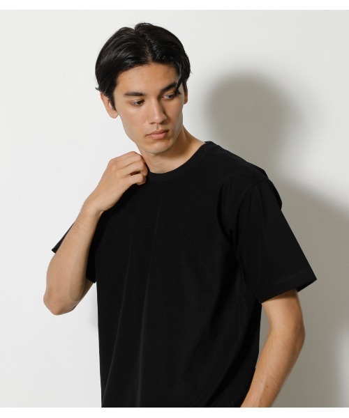 AZUL by moussy(アズールバイマウジー)の「ARCTIC FEEL C/N TEE/アークティックフィールクルーネックTシャツ(Tシャツ/カットソー・メンズ・ベージュ系その他/ホワイト/ブラック・LARGE/MEDIUM)」の20枚目の写真