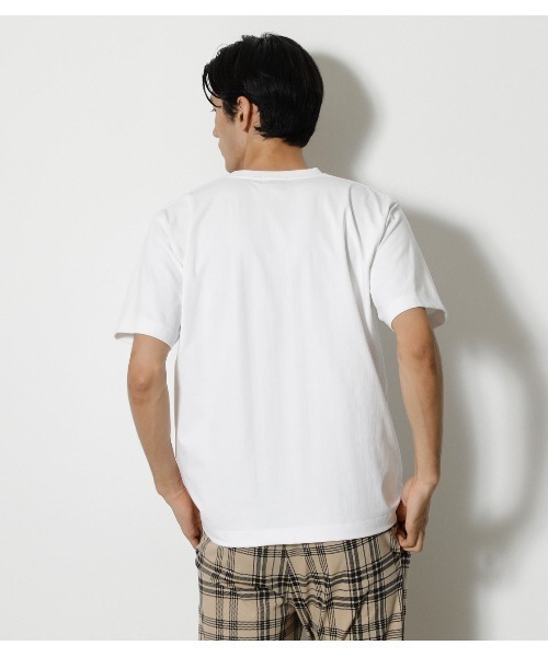 AZUL by moussy(アズールバイマウジー)の「ARCTIC FEEL C/N TEE/アークティックフィールクルーネックTシャツ(Tシャツ/カットソー・メンズ・ベージュ系その他/ホワイト/ブラック・LARGE/MEDIUM)」の19枚目の写真