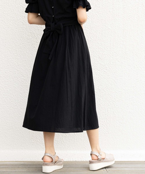 OLIVE des OLIVE（オリーブデオリーブ）の「ダブルフロントセットアップ（ワンピース・レディース・オフホワイト/ブラック/ラベンダー・FREE）」の18枚目の写真