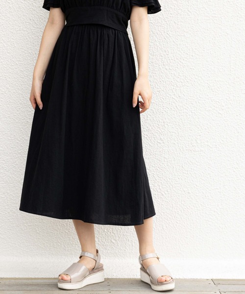 OLIVE des OLIVE（オリーブデオリーブ）の「ダブルフロントセットアップ（ワンピース・レディース・オフホワイト/ブラック/ラベンダー・FREE）」の13枚目の写真