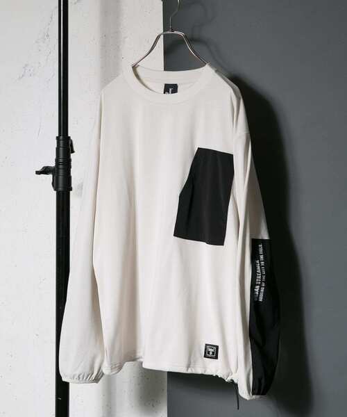 URBAN RESEARCH DOORS（アーバンリサーチドアーズ）の「JACKALL KIRIKAE LONG-SLEEVE T-SHIRTS（Tシャツ/カットソー・メンズ・オレンジ/グリーン/ホワイト系その他・MEDIUM/LARGE）」の2枚目の写真