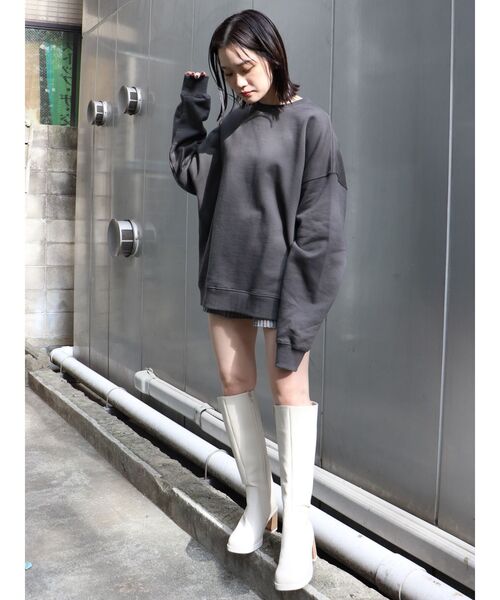 MURUA（ムルーア）の「ラウンドロングブーツ（ブーツ・レディース・ブラック/ブラウン/アイボリー・35/36/37）」の6枚目の写真