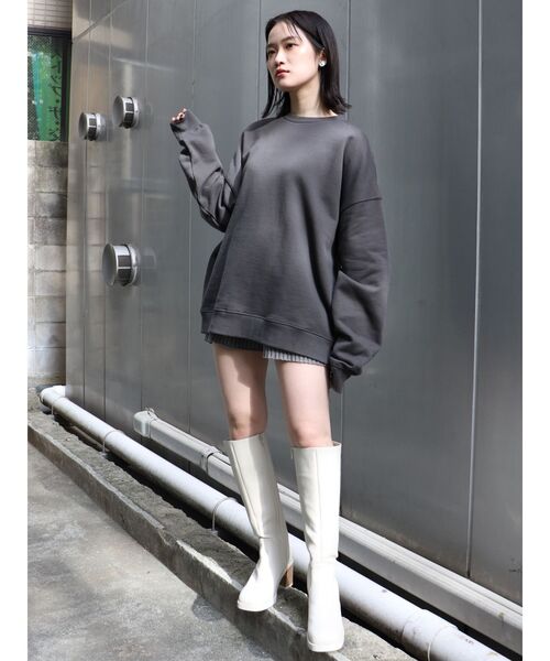 MURUA（ムルーア）の「ラウンドロングブーツ（ブーツ・レディース・ブラック/ブラウン/アイボリー・35/36/37）」の7枚目の写真