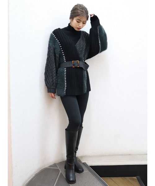 MURUA（ムルーア）の「ラウンドロングブーツ（ブーツ・レディース・ブラック/ブラウン/アイボリー・35/36/37）」の16枚目の写真