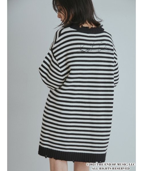 ラッピング無料 Snidel Feat Kurt Cobain ボーダーニットワンピース総合ランキング1位