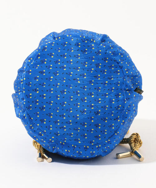 SOULEIADO（ソレイアード）の「SOULEIADO レーヨンプリント 巾着バッグ（トートバッグ・レディース・ブラック系その他/ブルー系その他3・FREE）」の4枚目の写真