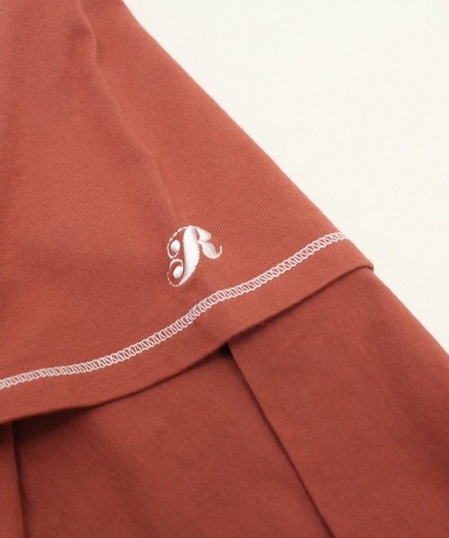 RNA（アールエヌエー）の「M1738 ブロードコンビBIG-Tシャツ（Tシャツ/カットソー・レディース・スミクロ/レッド/ブルー・MEDIUM）」の14枚目の写真