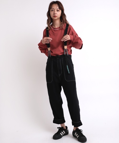 RNA（アールエヌエー）の「M1738 ブロードコンビBIG-Tシャツ（Tシャツ/カットソー・レディース・スミクロ/レッド/ブルー・MEDIUM）」の20枚目の写真