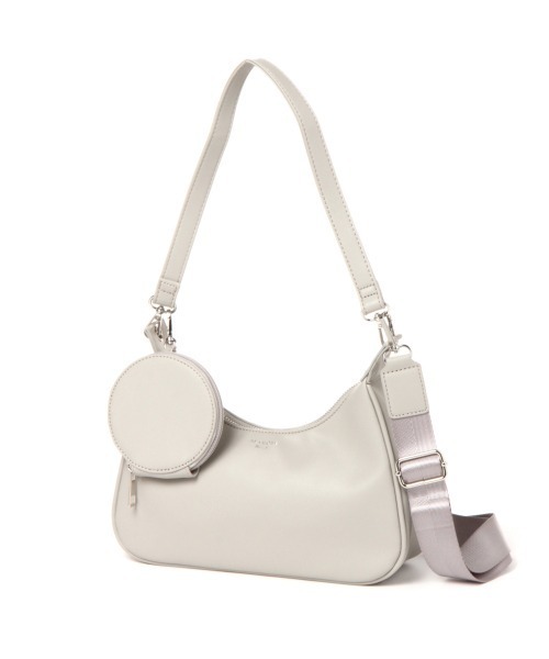 Me%（ミィパーセント）の「ポーチツキハンドルショルダーバッグ（ショルダーバッグ・レディース・ホワイト/アイボリー/ブラック・FREE）」の9枚目の写真