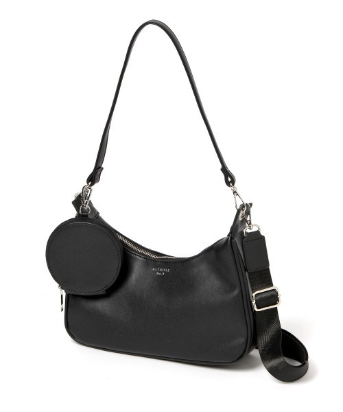 Me%（ミィパーセント）の「ポーチツキハンドルショルダーバッグ（ショルダーバッグ・レディース・ホワイト/アイボリー/ブラック・FREE）」の10枚目の写真