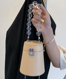 SFW | ビーズのチェーンと丸い形が可愛い ミニショルダーバッグ(ショルダーバッグ)