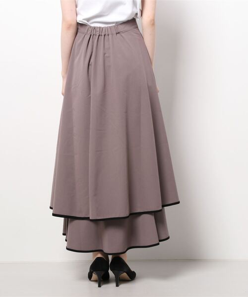 archives（アルシーヴ）の「パイピングティアードスカート（スカート・レディース・アイボリー/グレー/モカ・MEDIUM）」の10枚目の写真