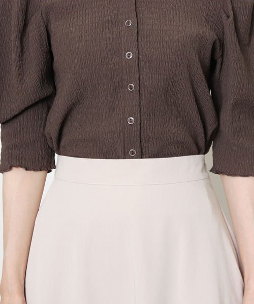 archives（アルシーヴ）の「パイピングティアードスカート（スカート・レディース・アイボリー/グレー/モカ・MEDIUM）」の17枚目の写真