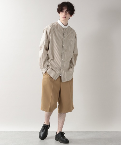 RAGEBLUE(レイジブルー)の「<WEB店舗限定>クレリックストライプビッグシャツ/203118(シャツ/ブラウス・メンズ・ライトブルー/ベージュ・MEDIUM/LARGE)」の3枚目の写真