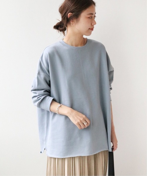JOURNAL STANDARD relume(ジャーナルスタンダード レリューム)の「オーバーサイズロングスウェット◆(Tシャツ/カットソー・レディース・ブルー/ピンク/ナチュラル/ベージュ・FREE)」の12枚目の写真