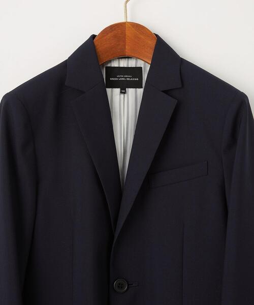 green label relaxing（グリーンレーベルリラクシング）の「◆TJ TW ソリッドジャケット ネイビー 140-160cm（テーラードジャケット・キッズ・ネイビー・140cm/150cm/160cm）」の5枚目の写真