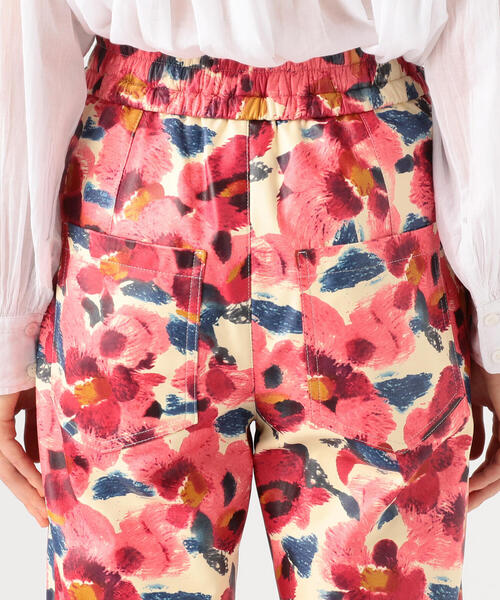 ISABEL MARANT（イザベルマラン）の「ISABEL MARANT AILENO ラムレザー プリントパンツ（その他パンツ・レディース・ホワイト系その他・34）」の2枚目の写真