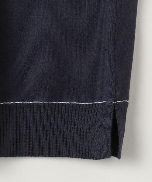 ASTRAET（アストラット）の「＜ASTRAET（アストラット）＞14G ライン ニットベスト（ベスト・レディース・オフホワイト/ネイビー・FREE）」の12枚目の写真