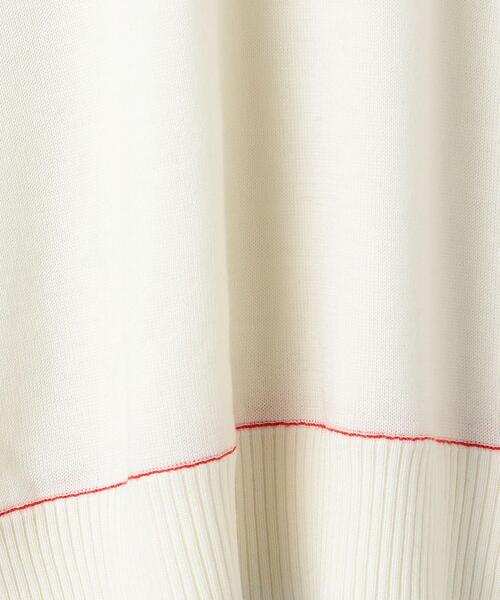 ASTRAET（アストラット）の「＜ASTRAET（アストラット）＞14G ライン ニットベスト（ベスト・レディース・オフホワイト/ネイビー・FREE）」の5枚目の写真