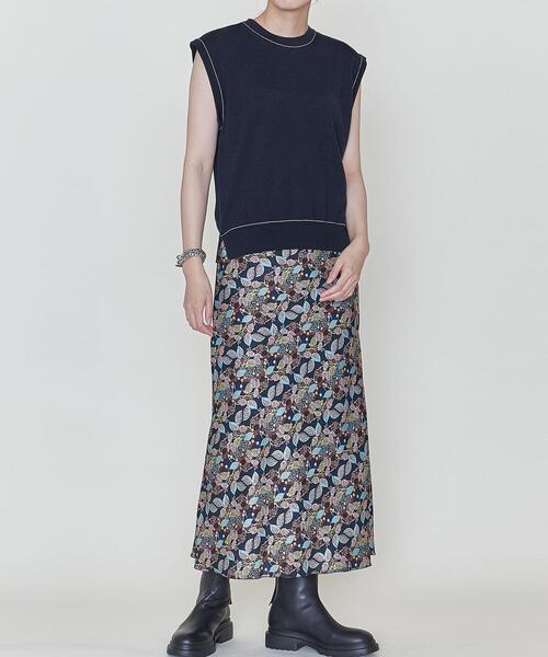 ASTRAET（アストラット）の「＜ASTRAET（アストラット）＞14G ライン ニットベスト（ベスト・レディース・オフホワイト/ネイビー・FREE）」の14枚目の写真