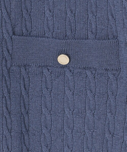 J.PRESS Ladies(J.プレス レディス)の「【洗える】KNIT BASIC ミディ丈 カーディガン(カーディガン/ボレロ・レディース・ダルブルー系/ワイン系/ブラウン系/ネイビー系/ライトグレー系・SMALL)」の9枚目の写真