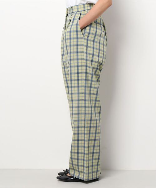 SHEL'TTER ORIGINAL（シェルターオリジナル）の「チェックストレートパンツ（その他パンツ・レディース・グリーン/イエロー・MEDIUM/SMALL）」の4枚目の写真