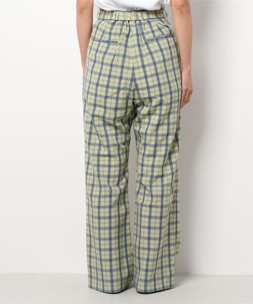 SHEL'TTER ORIGINAL（シェルターオリジナル）の「チェックストレートパンツ（その他パンツ・レディース・グリーン/イエロー・MEDIUM/SMALL）」の3枚目の写真