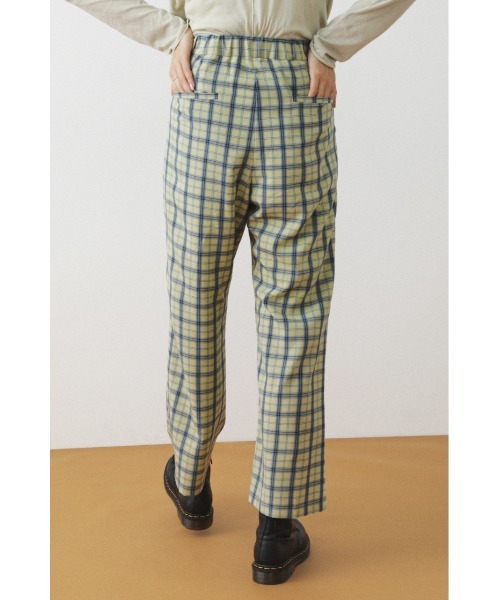 SHEL'TTER ORIGINAL（シェルターオリジナル）の「チェックストレートパンツ（その他パンツ・レディース・グリーン/イエロー・MEDIUM/SMALL）」の7枚目の写真