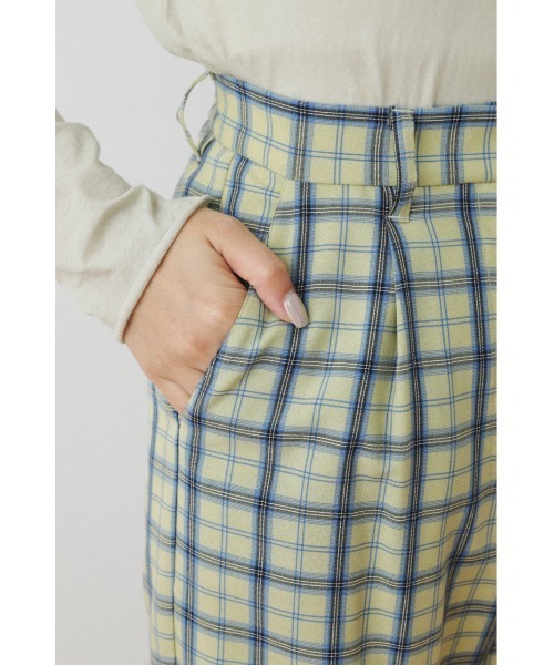 SHEL'TTER ORIGINAL（シェルターオリジナル）の「チェックストレートパンツ（その他パンツ・レディース・グリーン/イエロー・MEDIUM/SMALL）」の8枚目の写真