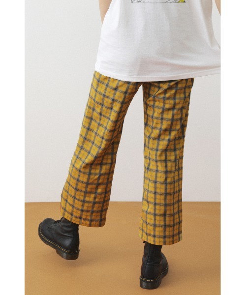 SHEL'TTER ORIGINAL（シェルターオリジナル）の「チェックストレートパンツ（その他パンツ・レディース・グリーン/イエロー・MEDIUM/SMALL）」の12枚目の写真