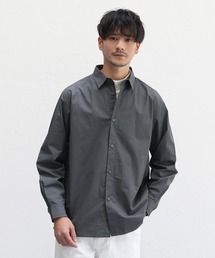 セミワイドブロードレギュラーカラー長袖シャツ