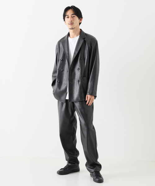 JOINT WORKS（ジョイントワークス）の「JW-F-LEATHER ダブルジャケット（テーラードジャケット・メンズ・ブラック・SMALL/MEDIUM/LARGE）」の6枚目の写真