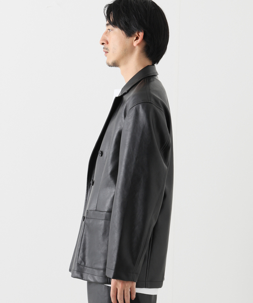 JOINT WORKS（ジョイントワークス）の「JW-F-LEATHER ダブルジャケット（テーラードジャケット・メンズ・ブラック・SMALL/MEDIUM/LARGE）」の8枚目の写真