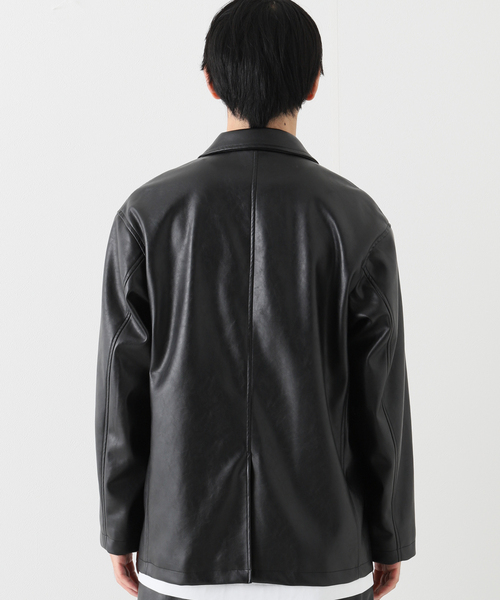 JOINT WORKS（ジョイントワークス）の「JW-F-LEATHER ダブルジャケット（テーラードジャケット・メンズ・ブラック・SMALL/MEDIUM/LARGE）」の9枚目の写真