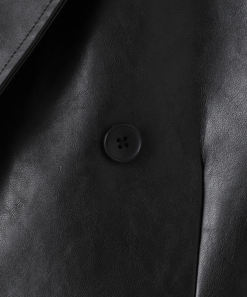 JOINT WORKS（ジョイントワークス）の「JW-F-LEATHER ダブルジャケット（テーラードジャケット・メンズ・ブラック・SMALL/MEDIUM/LARGE）」の14枚目の写真