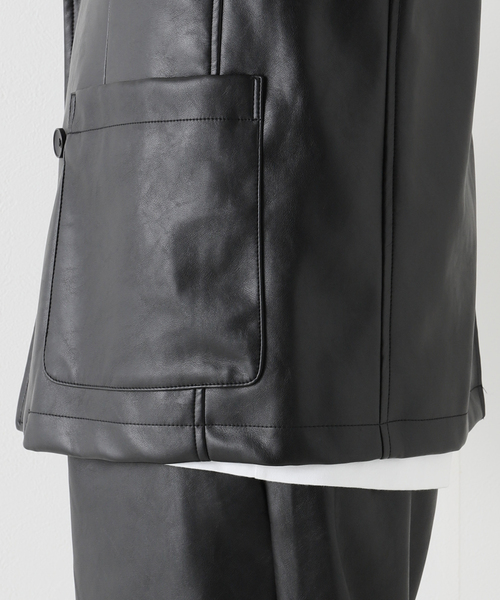 JOINT WORKS（ジョイントワークス）の「JW-F-LEATHER ダブルジャケット（テーラードジャケット・メンズ・ブラック・SMALL/MEDIUM/LARGE）」の16枚目の写真