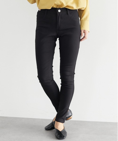 Green　Parks（グリーンパークス）の「ストレッチスキニーパンツ＊（その他パンツ・レディース・ブラック/ネイビー/カーキ・S/M/L）」の2枚目の写真