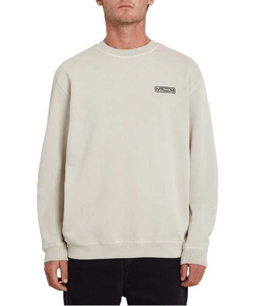 VOLCOM(ボルコム)の「【VOLCOM】BACKWALL CREW FLEECE(スウェット・メンズ・ブラック/ホワイト・SMALL/MEDIUM/X-LARGE/LARGE)」の1枚目の写真
