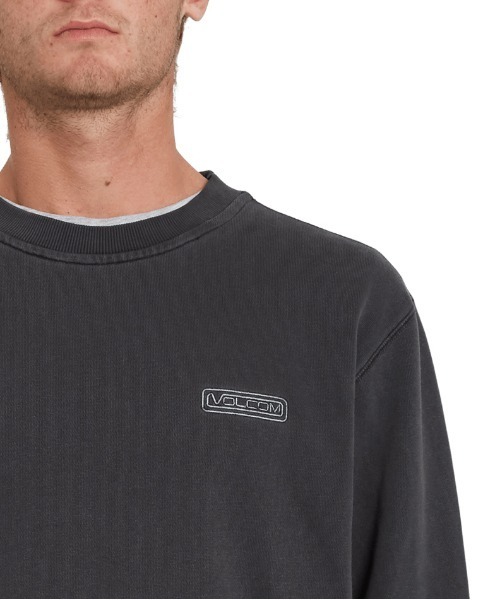 VOLCOM(ボルコム)の「【VOLCOM】BACKWALL CREW FLEECE(スウェット・メンズ・ブラック/ホワイト・SMALL/MEDIUM/X-LARGE/LARGE)」の8枚目の写真