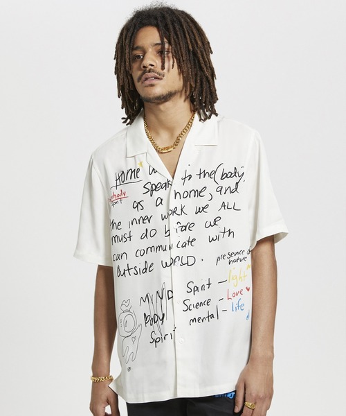 KSUBI(スビ)の「KSUBI HOMEWORK SS SHIRT (5000007030)(シャツ/ブラウス・メンズ・ホワイト・MEDIUM/LARGE)」の1枚目の写真