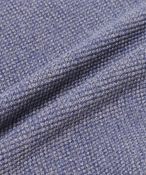 crepuscule(クレプスキュール)の「crepuscule Moss stitch L/S sweat 2103-001(スウェット・メンズ・ベージュ/ブラック/インディゴブルー/グレー/ライトブルー/レッド・SMALL/MEDIUM)」の14枚目の写真