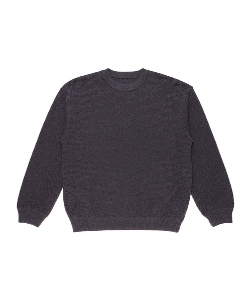 crepuscule(クレプスキュール)の「crepuscule Moss stitch L/S sweat 2103-001(スウェット・メンズ・ベージュ/ブラック/インディゴブルー/グレー/ライトブルー/レッド・SMALL/MEDIUM)」の7枚目の写真