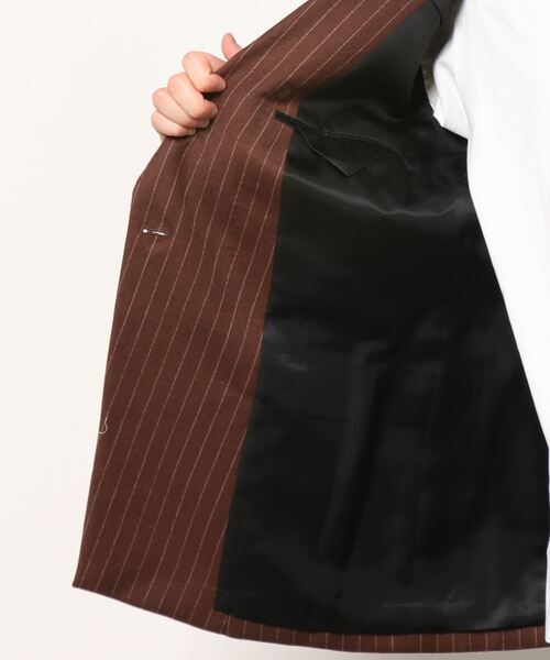 LITTLEBIG（リトルビッグ）の「【LITTLEBIG】6B Double Breasted Jacket（テーラードジャケット・メンズ・ブラウン/ブラック・46/44）」の3枚目の写真