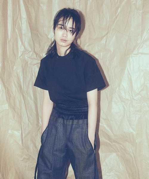 RURI.W（ルリ）の「【RURI.W】SIDEWAY COLLAR BLOUSE（シャツ/ブラウス・レディース・ホワイト/ブラック・FREE）」の2枚目の写真