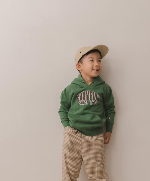 Champion（チャンピオン）の「Champion×DOORS ロゴプリントフーディ(KIDS)（パーカー・キッズ・グリーン/グレー系その他・120/105/135）」の15枚目の写真