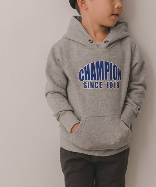 Champion（チャンピオン）の「Champion×DOORS ロゴプリントフーディ(KIDS)（パーカー・キッズ・グリーン/グレー系その他・120/105/135）」の17枚目の写真
