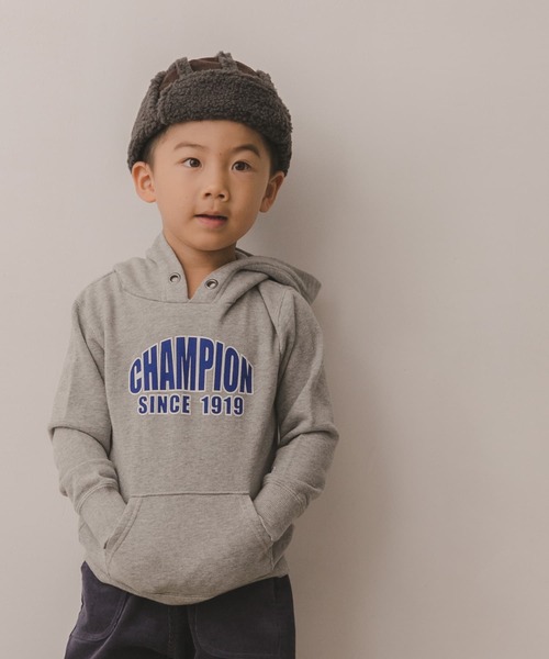 Champion（チャンピオン）の「Champion×DOORS ロゴプリントフーディ(KIDS)（パーカー・キッズ・グリーン/グレー系その他・120/105/135）」の10枚目の写真