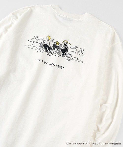 DISCUS（ディスカス）の「【東京リベンジャーズ】 DISCUS/ディスカス コラボ プリント長袖Tシャツ/ ロンT/ ビッグシルエット（Tシャツ/カットソー・レディース・ホワイト/ブラック/ホワイト系その他/ブラック系その他/ホワイト系その他2/ホワイト系その他3/ブラック系その他2/ブラック系その他3・M/L）」の2枚目の写真
